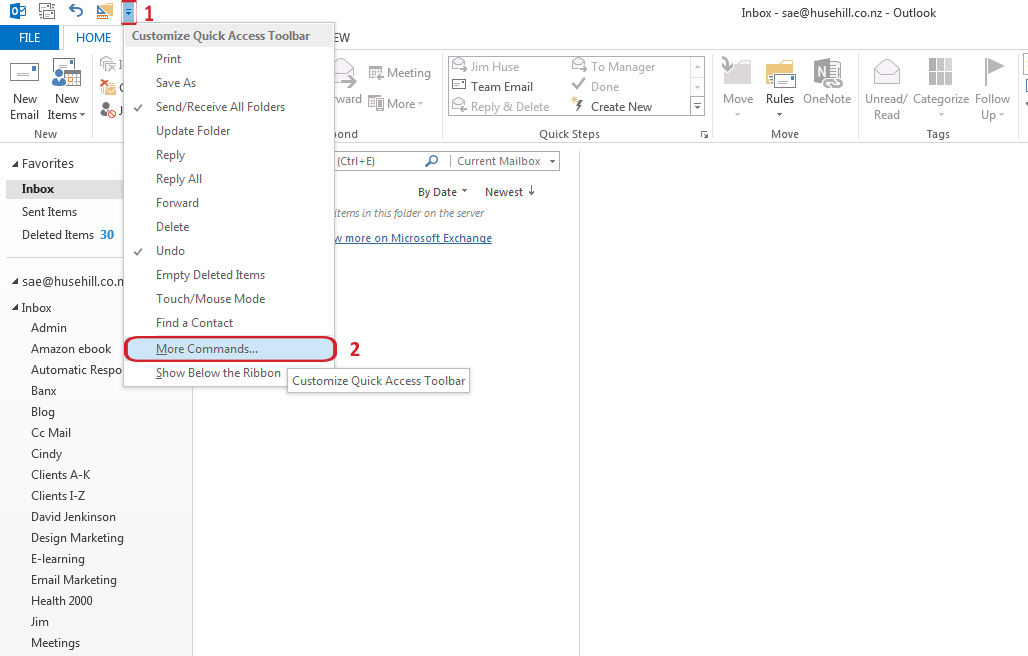 How to use the Speak texttospeech features in MS Outlook
